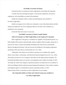 Family-effects of extremely low-birth-weight babies Essay-Example – page 2