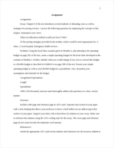 Allocating costs in Healthcare Essay-Example – page 2