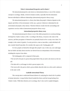 Interactional perspective theory essay – page 2