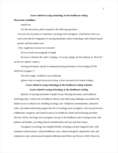 Barriers in nursing informatics Sample-Essay – page 2