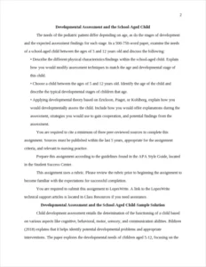 Developmental Assessment Essay Example – page 2