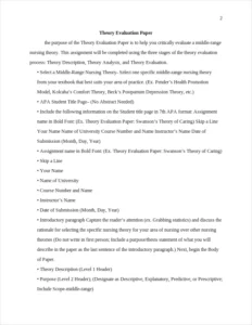 Theory Evaluation Paper – page 2