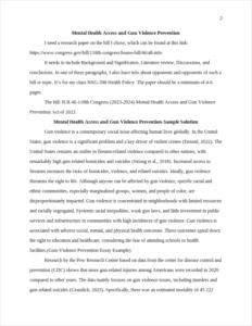 Gun-Violence Prevention Essay Example – page 2