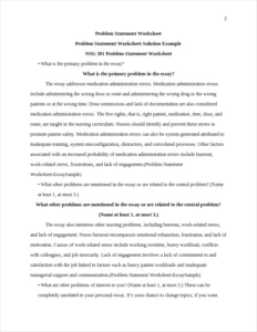 Problem Statement Worksheet-EssaySample – page 2