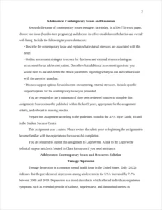 Adolescence Essay Sample – page 2