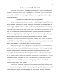 Aging process Essay Example – page 2