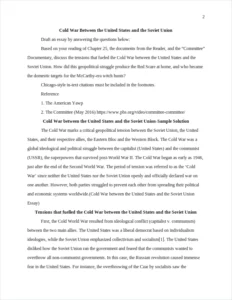 Cold War between the United States and the Soviet Union Essay – page 2