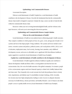 Social determinants of health Essay-Example – page 2