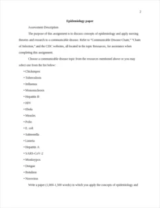 Concepts of epidemiology Essay Example – page 2