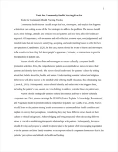 Tools For Community Health Nursing Practice – page 2