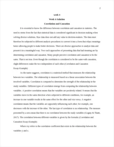 Correlation and Causation Essay-Example – page 2