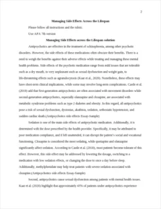 Antipsychotics side effects Essay-Sample – page 2