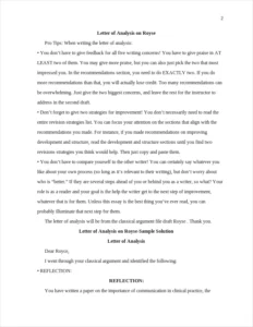 Letter of Analysis Essay Example – page 2