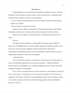Needs of patients in hospice-care EssaySample – page 2