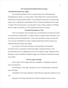 Transtheoretical model essay sample – page 2