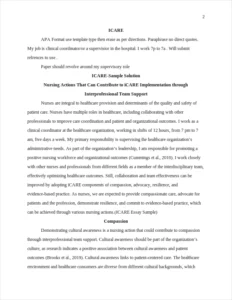 ICARE Essay Sample – page 2