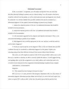 Abnormal findings in patients Essay-Sample – page 2
