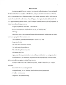 Sample Study Guide for Pimavanserin – page 2