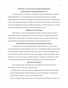 Group therapy for mental health patients essay – page 2