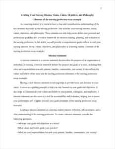 Elements of the nursing profession essay example – page 2