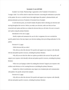Treatment of Insomnia Essay Example – page 2