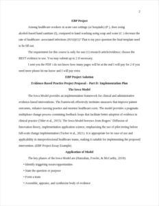 EBP Project Essay Example – page 2