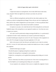 Application of Nursing Theory APAEssay – page 2