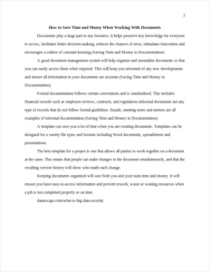 Saving Time and Money in Documentation – page 2