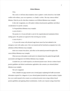 Ethical dilemma essay example – page 2