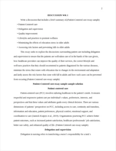 Patient-Centered care essay sample – page 2