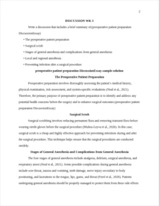 preoperative patient preparation DiscussionEssay – page 2