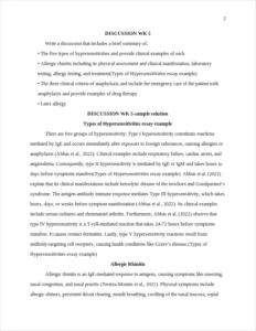 Types of Hypersensitivities essay example – page 2