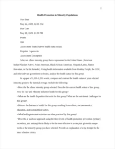 Natives health status essay – page 2