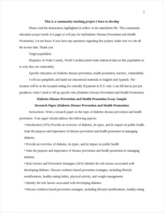 Diabetes Disease Prevention and Health Promotion – page 2