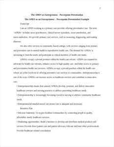 The APRN as Entrepreneur – page 2