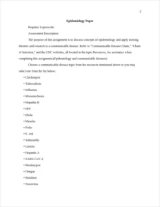 Epidemiology and communicable diseases – page 2