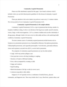 Community Acquired Pneumonia – page 2