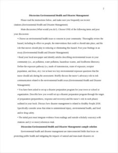 Environmental Health and Disaster Management – page 2