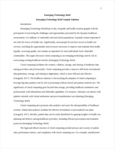 Emerging Technology Brief – page 2