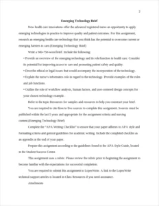 Emerging Technology Brief – page 2