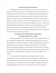 Technology in healthcare essay example – page 2