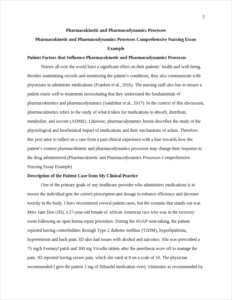 Pharmacokinetic and Pharmacodynamics Processes Comprehensive Nursing Essay Example – page 2