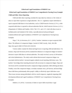 Ethical and Legal Foundations of PMHNP Care Comprehensive Nursing Essay Example – page 2
