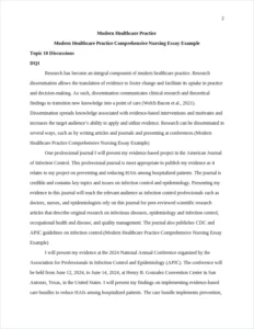 Modern Healthcare Practice Comprehensive Nursing Essay Example – page 2