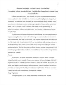 Prevention of Catheter-Associated Urinary Tract Infections Comprehensive Nursing Essay Example – page 2