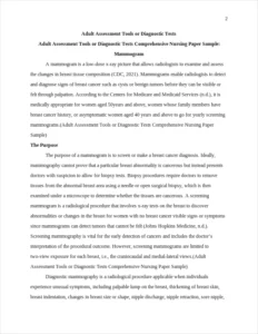 Adult Assessment Tools or Diagnostic Tests Comprehensive Nursing Paper Sample – page 2