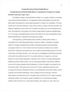 Treating Physical and Mental Health Illnesses Comprehensive Nursing Essay Sample – page 2