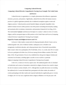Comparing Cultural Diversity Comprehensive Nursing Essay Example – page 2