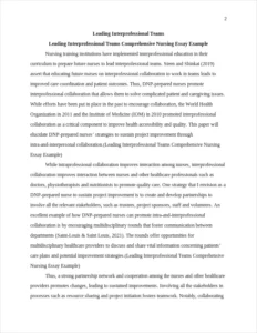 Leading Interprofessional Teams Comprehensive Nursing Essay Example – page 2