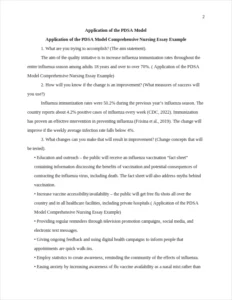 Application of the PDSA Model Comprehensive Nursing Essay Example – page 2